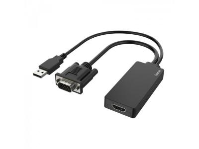 Adapter konverter VGA-USB - HDMI Hama 200342 M/|Ž