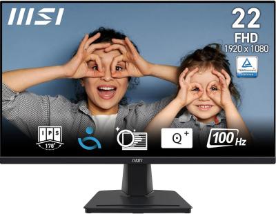 MSI PRO MP225V Monitor Flat 22" 1920x1080 FHD VA 100Hz 1 ms HDMI/VGA