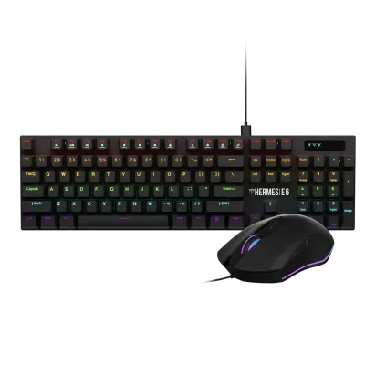Tastatura mehanička + miš Gamdias Hermes E6