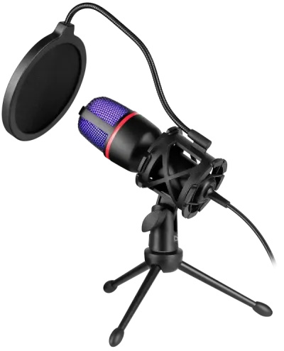 Gaming stream mikrofon Defender Forte GMC 300 3.5mm 1.5m kabl ljubicasti