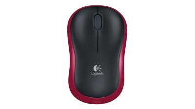 Logitech M185 Wireless Mouse for Notebook Red