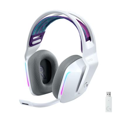 Logitech G G733 Slušalice sa mikrofonom Trake preko glave, Belo