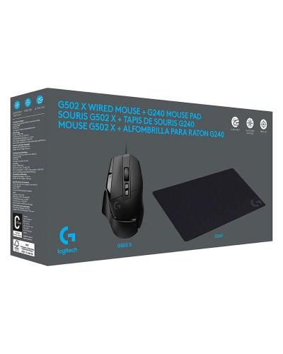 Gaming miš Logitech G502 X + G240 gaming podloga