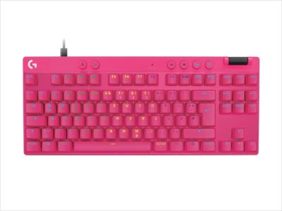 Logitech G PRO X TKL Rapid Gaming Keyboard, Pink, US