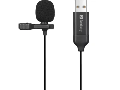 SANDBERG Clip 126-40 USB streamer mikrofon, Crne