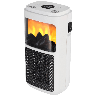 Home FKH 401 Keramička grejalica 400 W efekt plamena, Bela