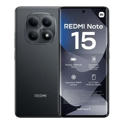 Xiaomi Redmi Note 15 Mobilni telefon 8+256 GB, Crni