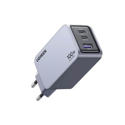 Ugreen Nexode Pro GaN mini mrežni punjač X757-25874 100W 2x USB-C + USB-A, Tamnosivi