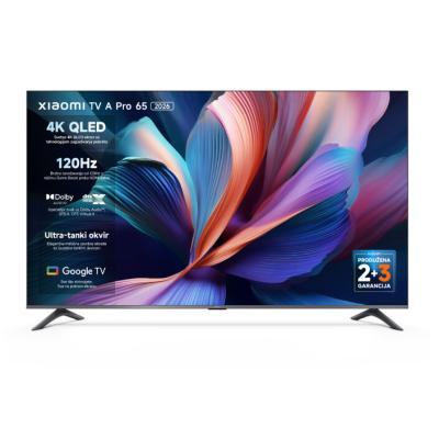 Xiaomi A Pro 65" Televizor QLED 4K UHD Google TV 2026, Crni