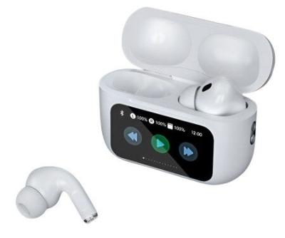 REMAX W30 White Noise-Cancelling True Wireless Earbuds with Touchscreen