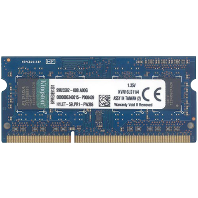Memorija SODIMM DDR3 4GB 1600MHz Kingston CL11 KVR16LS11/4 1.35V