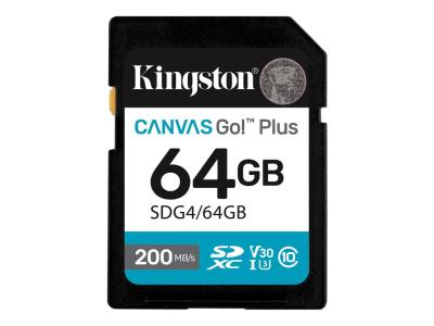 SD Card 64B Kingston SDG4/64GB class 10 200Mbs/100MBs