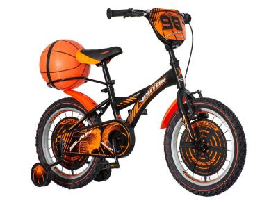 Visitor BAS160 Bicikl za dečake 16" Basket EUR1, Crno-narandžasti