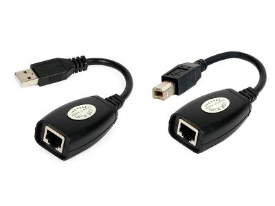 Adapter konverter USB extender UEX-050 do 50m + printer port