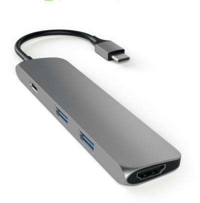 Adapter-konverter TIP-C -  HDMI/2xUSB3.0/SD/Micro SD