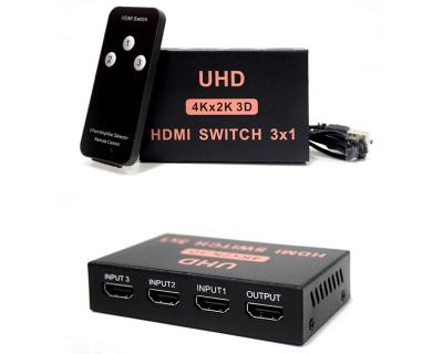 HDMI switch 3x1 4K/2K aktivni Linkom