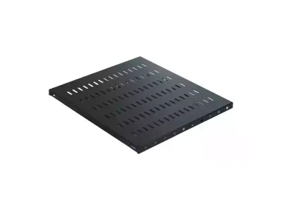 Polica fiksna 1000mm rack kačenje na 4 tačke Mirsan 19/1U crna MR.SBR100.01