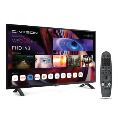 Carbon 43FHDSW Televizor sa magičnim daljinskim 43'' FHD Smart WebOS Crni