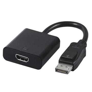 Gembird adapter za video kablove 0,1 m DisplayPort HDMI, Crno