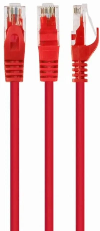 Gembird PP6U-0.5M/R Mrežni kabl CAT6 0.5m, Crveni