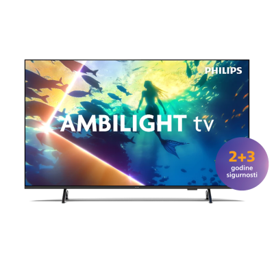 Philips 55PUS8010/12 Televizor 55" 4K UHD Ambilight Smart TV, Sivi