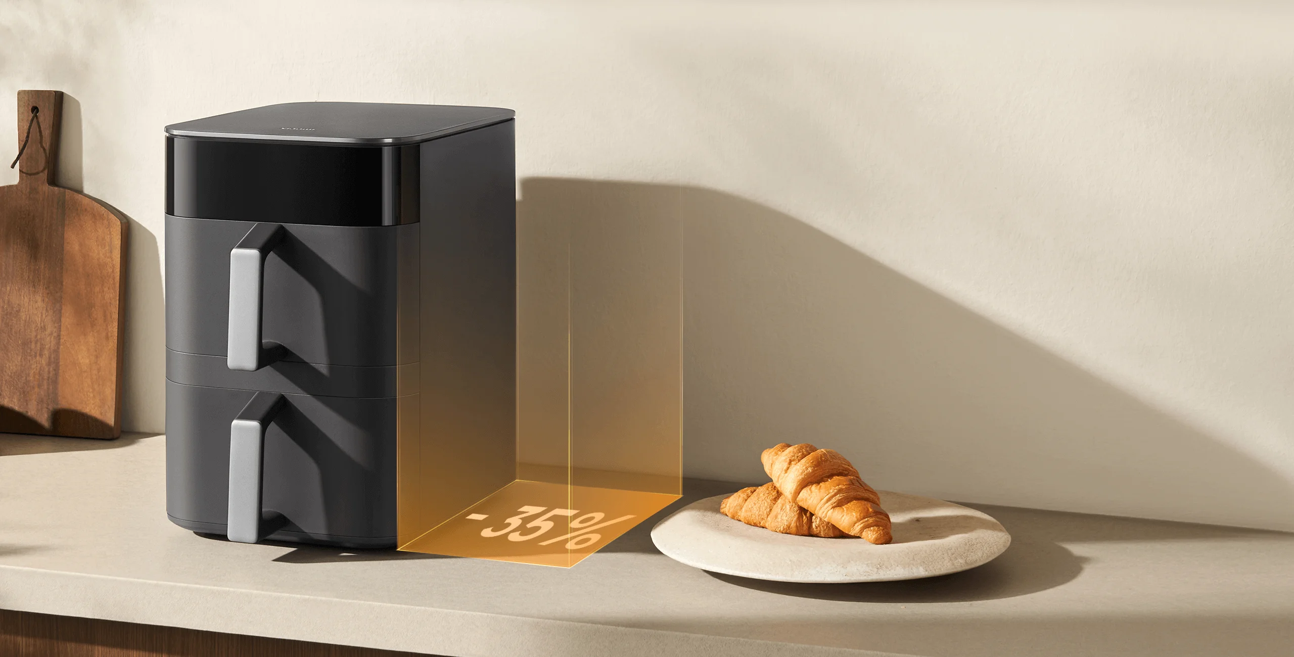 Xiaomi MAF-DS1201 Air Fryer Smart Double Stack 12 l 2800 W, Crni