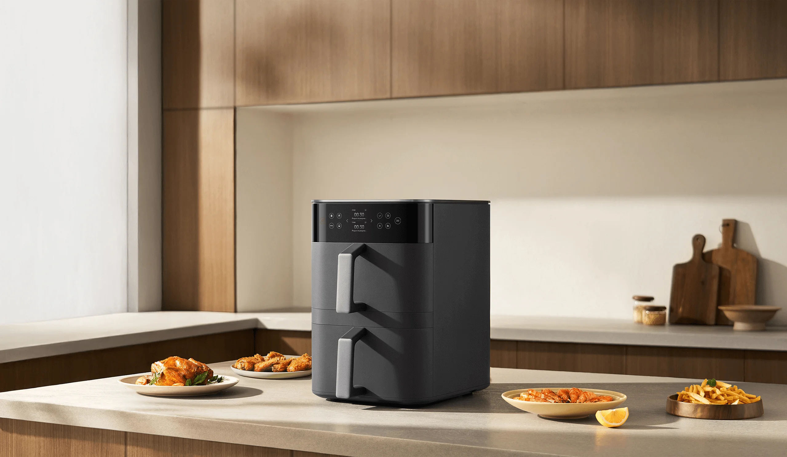 Xiaomi MAF-DS1201 Air Fryer Smart Double Stack 12 l 2800 W, Crni