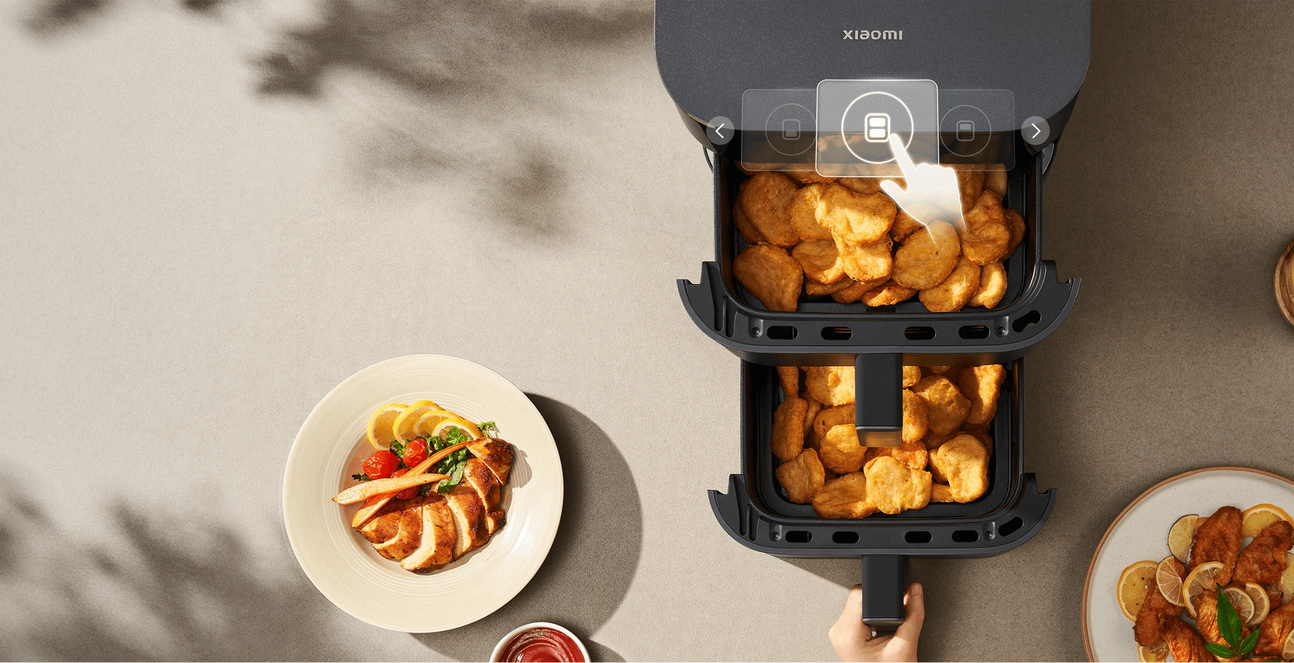 Xiaomi MAF-DS1201 Air Fryer Smart Double Stack 12 l 2800 W, Crni