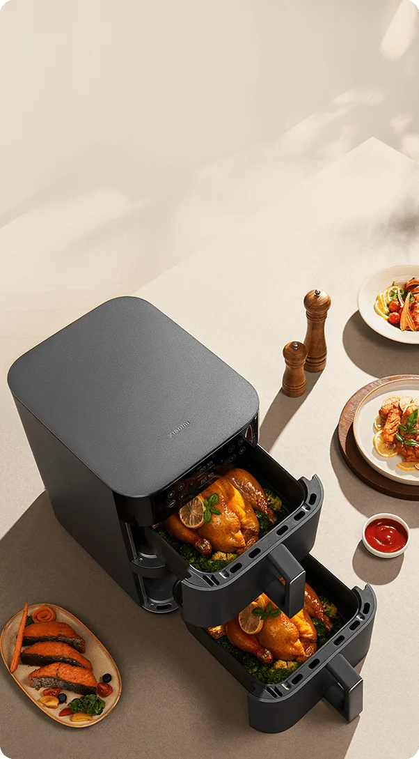 Xiaomi MAF-DS1201 Air Fryer Smart Double Stack 12 l 2800 W, Crni