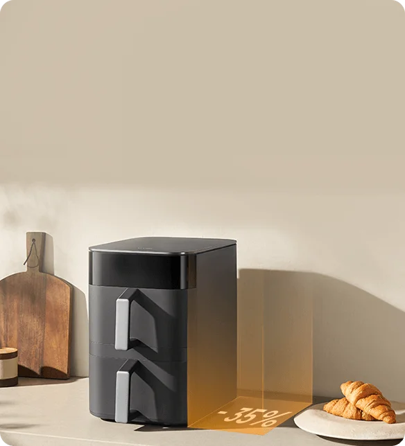 Xiaomi MAF-DS1201 Air Fryer Smart Double Stack 12 l 2800 W, Crni