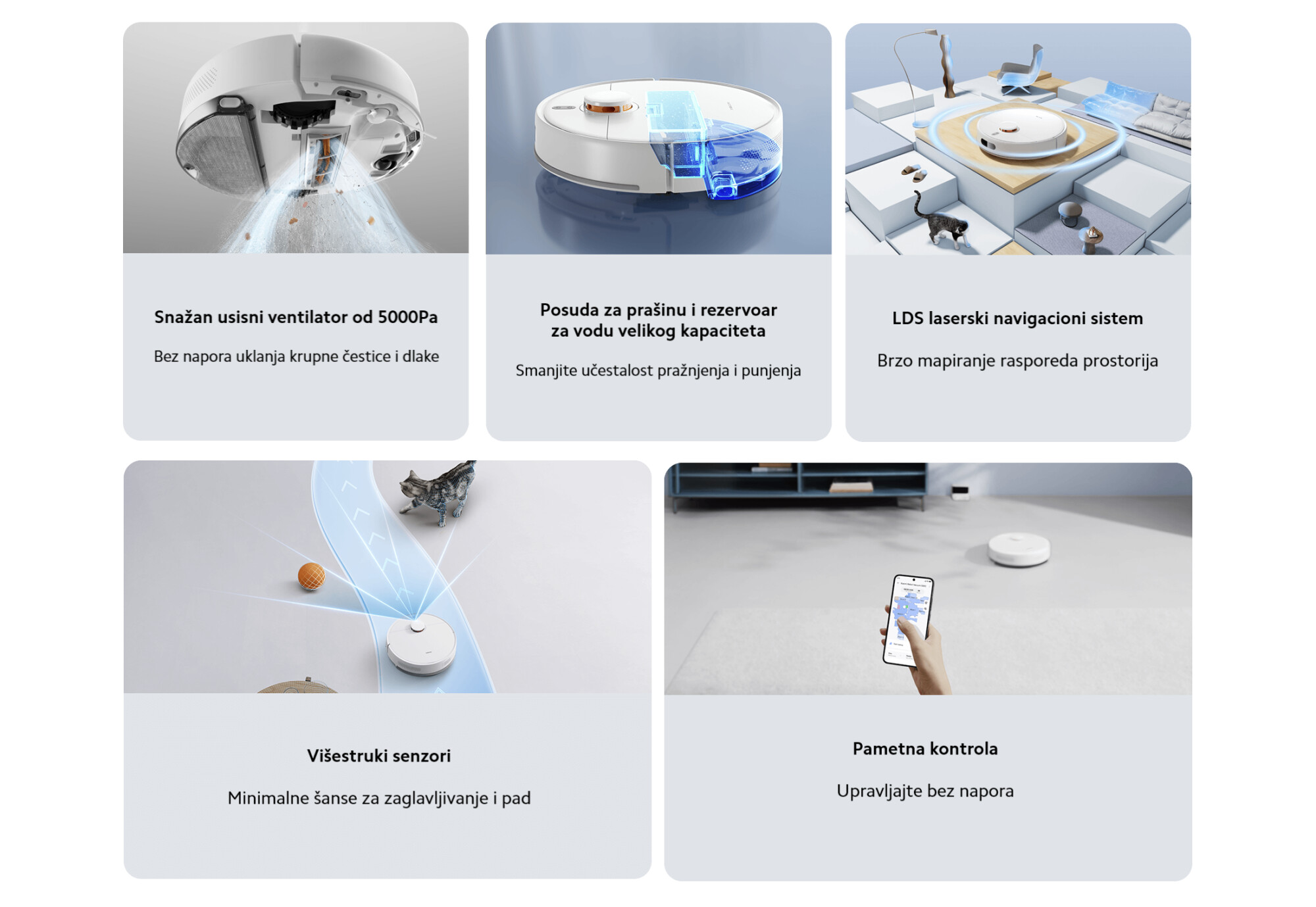 Xiaomi S40C Robot usisivač EU, Beli
