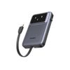 UGREEN PB511 Uno power bank 10000mAh 30W 2x USB-C + 1x USB-A, Sivi