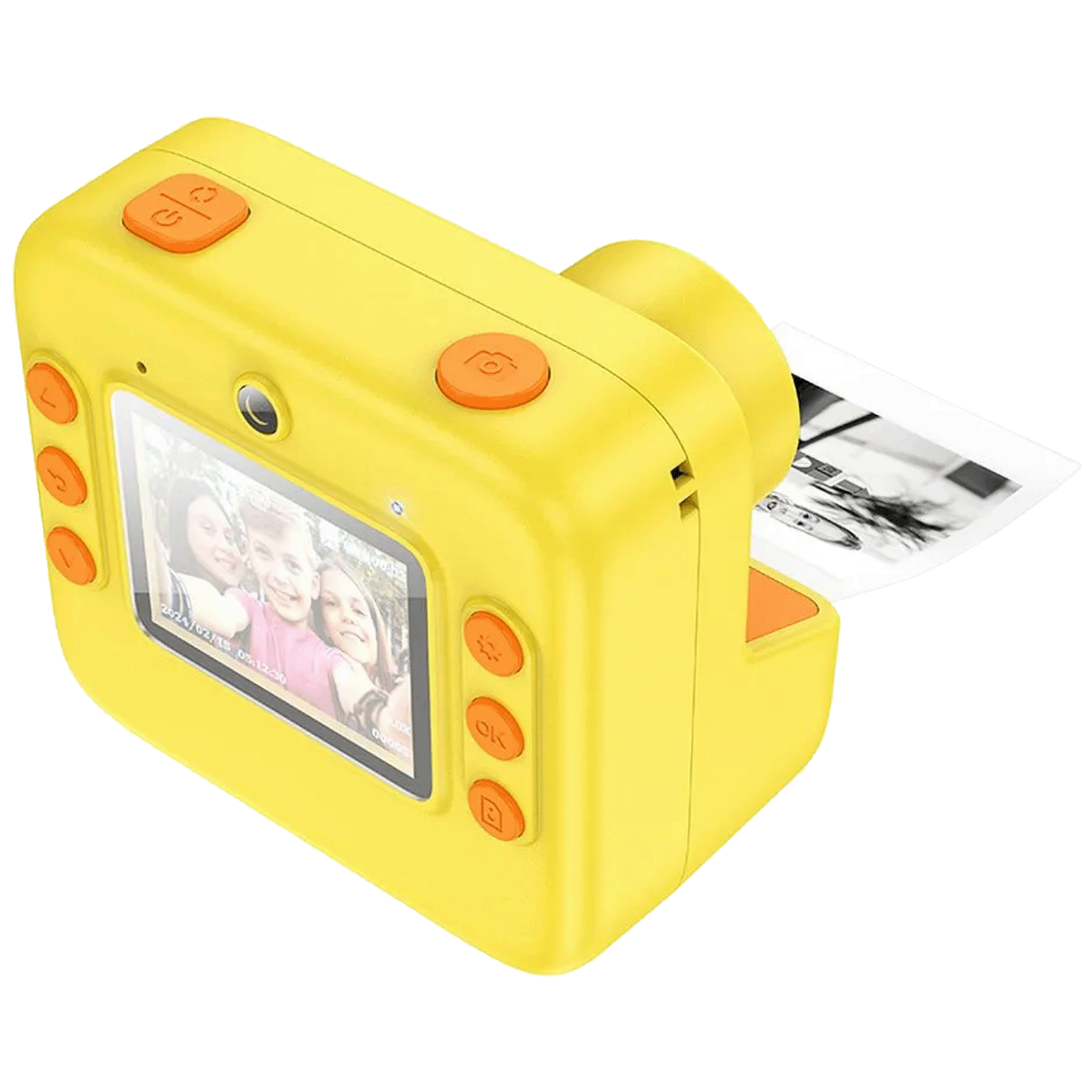 Hoco. DV200 DečiJa kamera sa štampačem 2" IPS LCD 720p microSD, Yellow