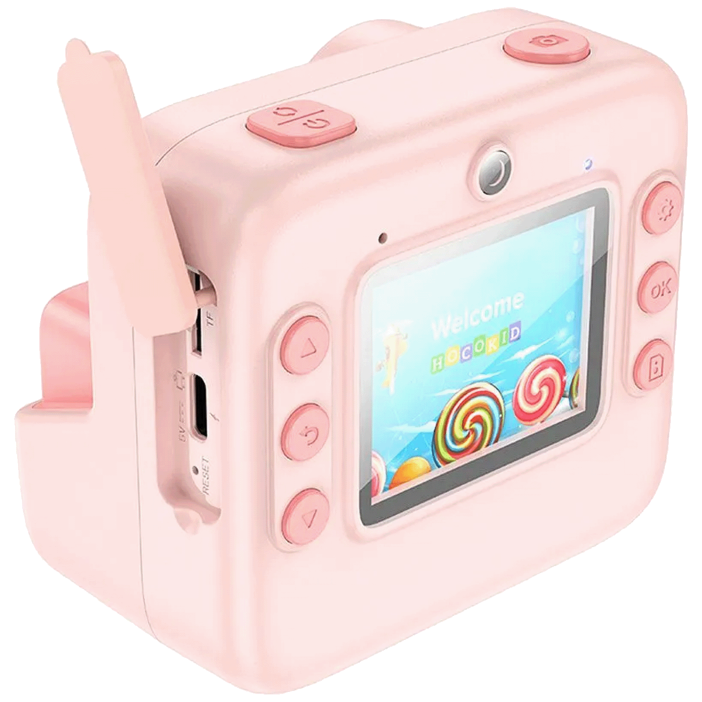 Hoco. DV200 DečiJa kamera sa štampačem 2" IPS LCD 720p microSD, Pink
