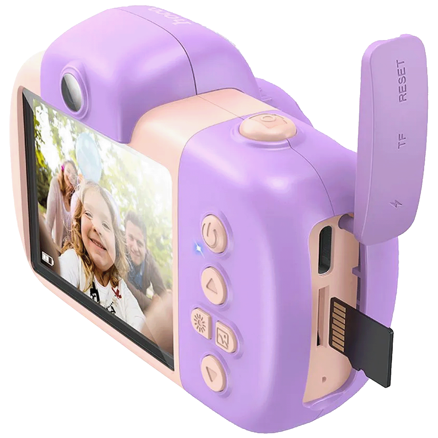 Hoco. DV201 Dečija kamera 2" IPS LCD 32 MPx FullHD microSD, Pink
