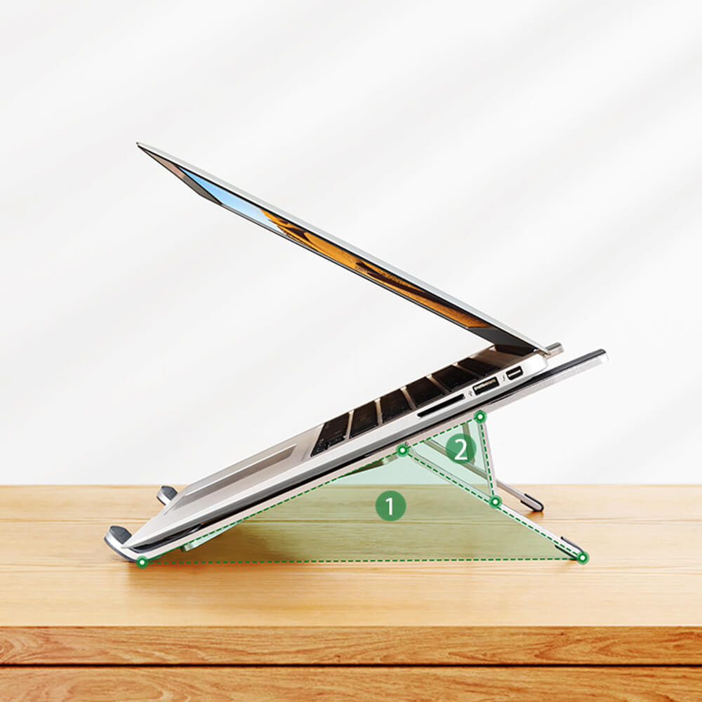 Ugreen LP451 Sklopivi aluminijumski stalak za laptop do 17.3" 40289, Srebrni