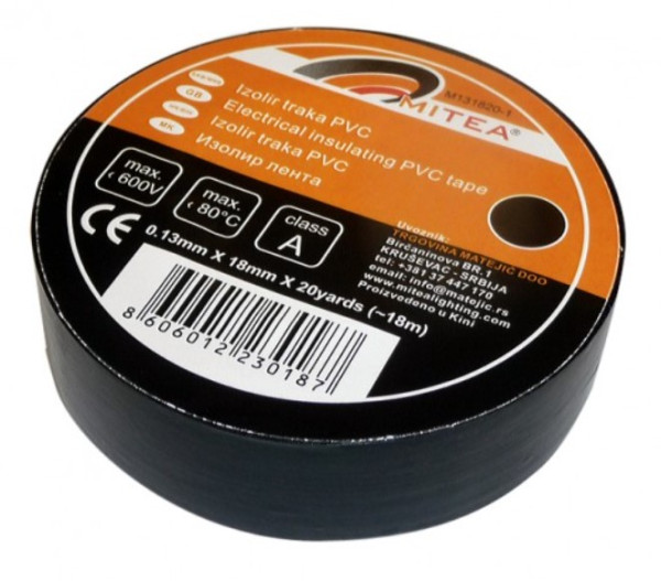 MITEA ELECTRIC Izolir traka PVC, Crna