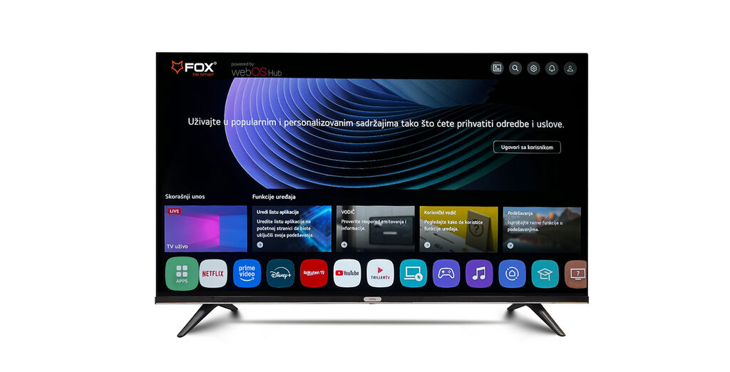 Fox 55WOS626D Televizor 55" UHD Smart WebOS, Crni