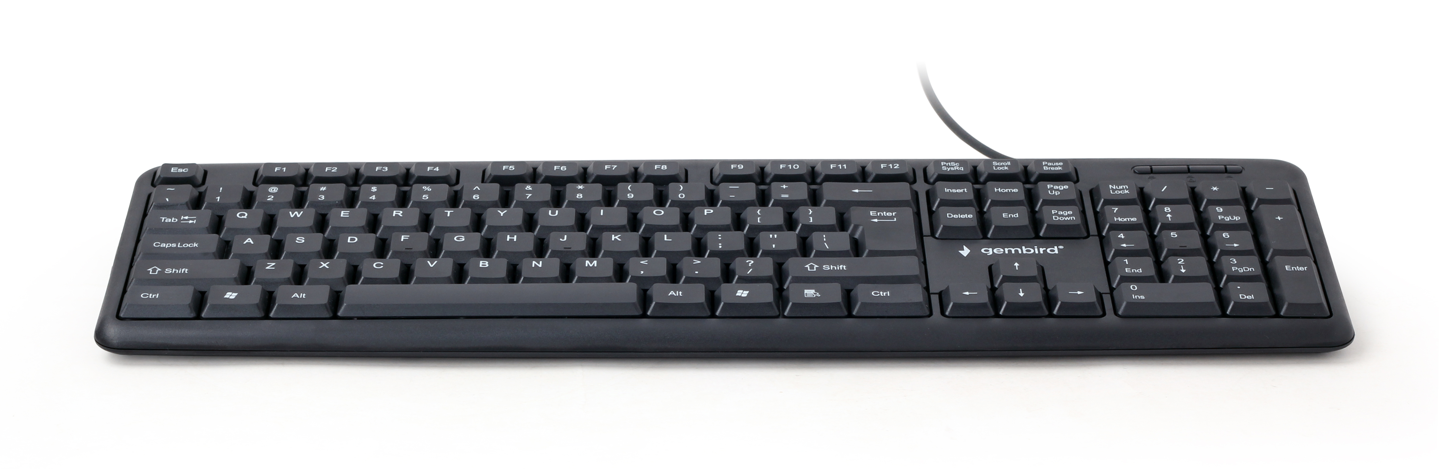 Gembird tastatura USB Američki engleski, Crno