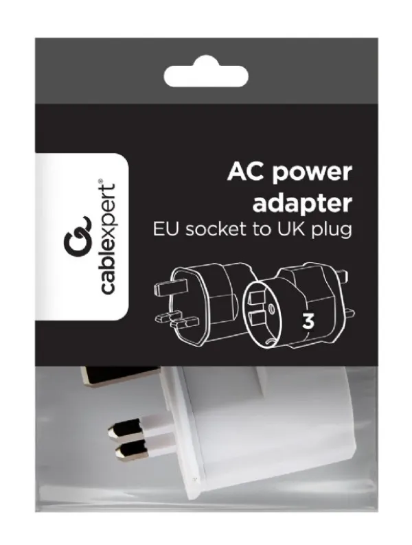 Gembird A-AC-EUFUKM-01 Putni adapter na UK 13A, EU
